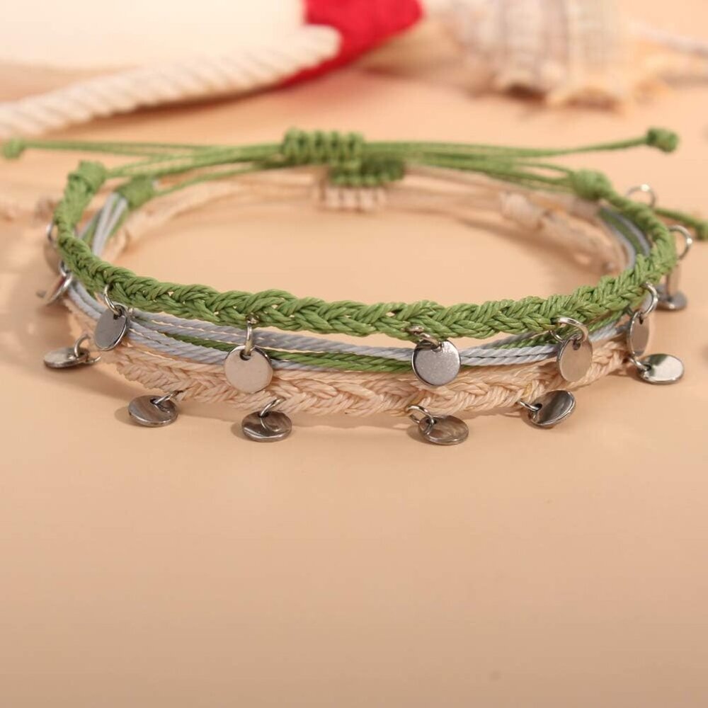 String Ankle Bracelets Waterproof Rope Anklets Br… - image 4